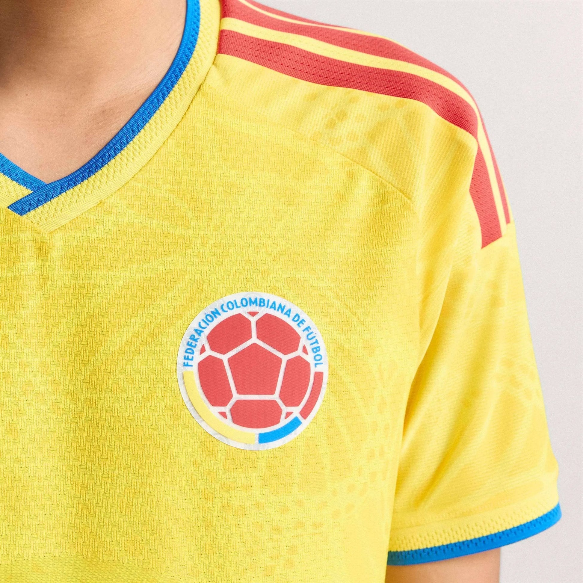 2026 Colombia Men's Authentic Home Soccer Jersey Impact Yellow 