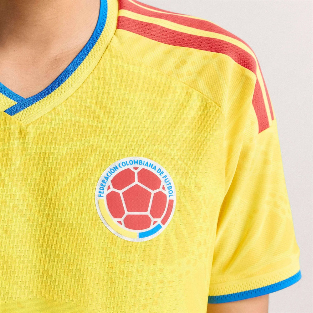 2026 Colombia Men's Authentic Home Soccer Jersey Impact Yellow 