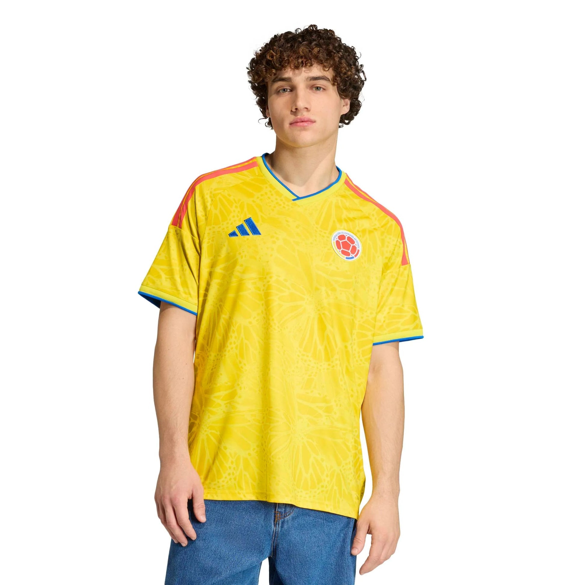 2026 Colombia Men's Stadium Home Soccer Jersey Impact Yellow 
