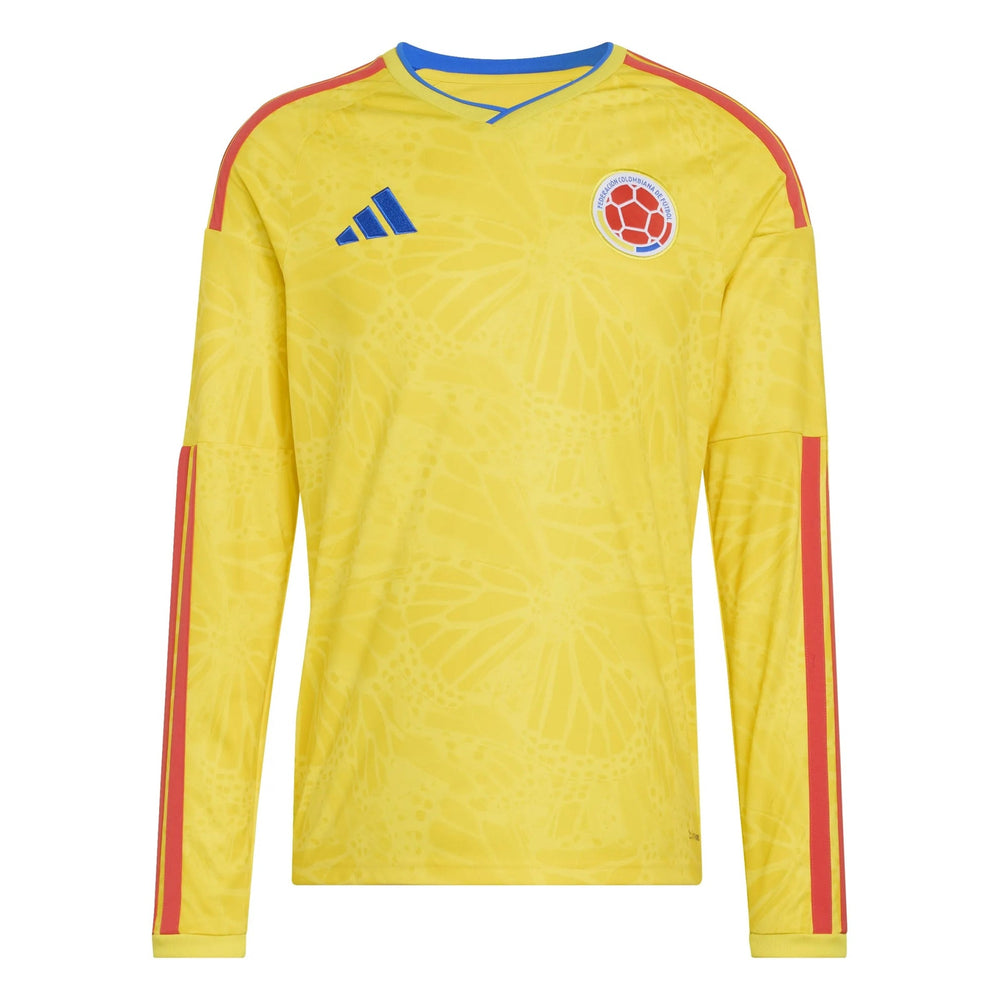 2026 Colombia Men's Stadium Home Long-Sleeve Soccer Jersey Impact Yellow 