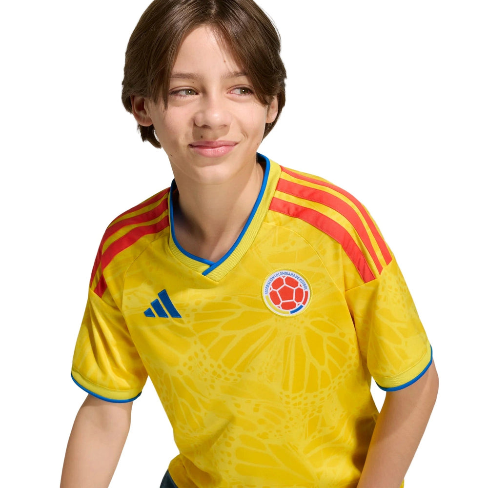 2026 Colombia Youth Stadium Home Soccer Jersey Impact Yellow 