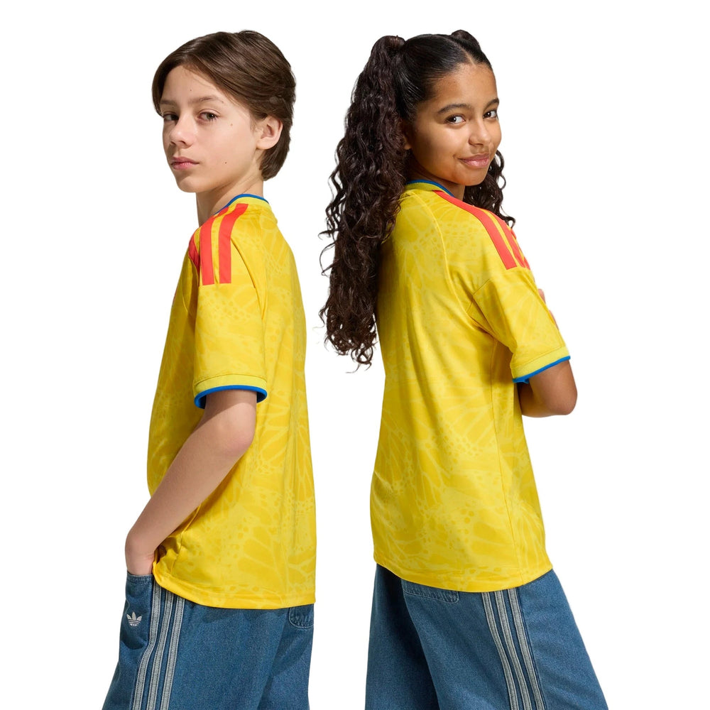 2026 Colombia Youth Stadium Home Soccer Jersey Impact Yellow 