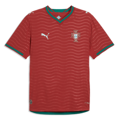 2026 Portugal Men's Authentic Home Soccer Jersey Club Red-Green Lagoon 