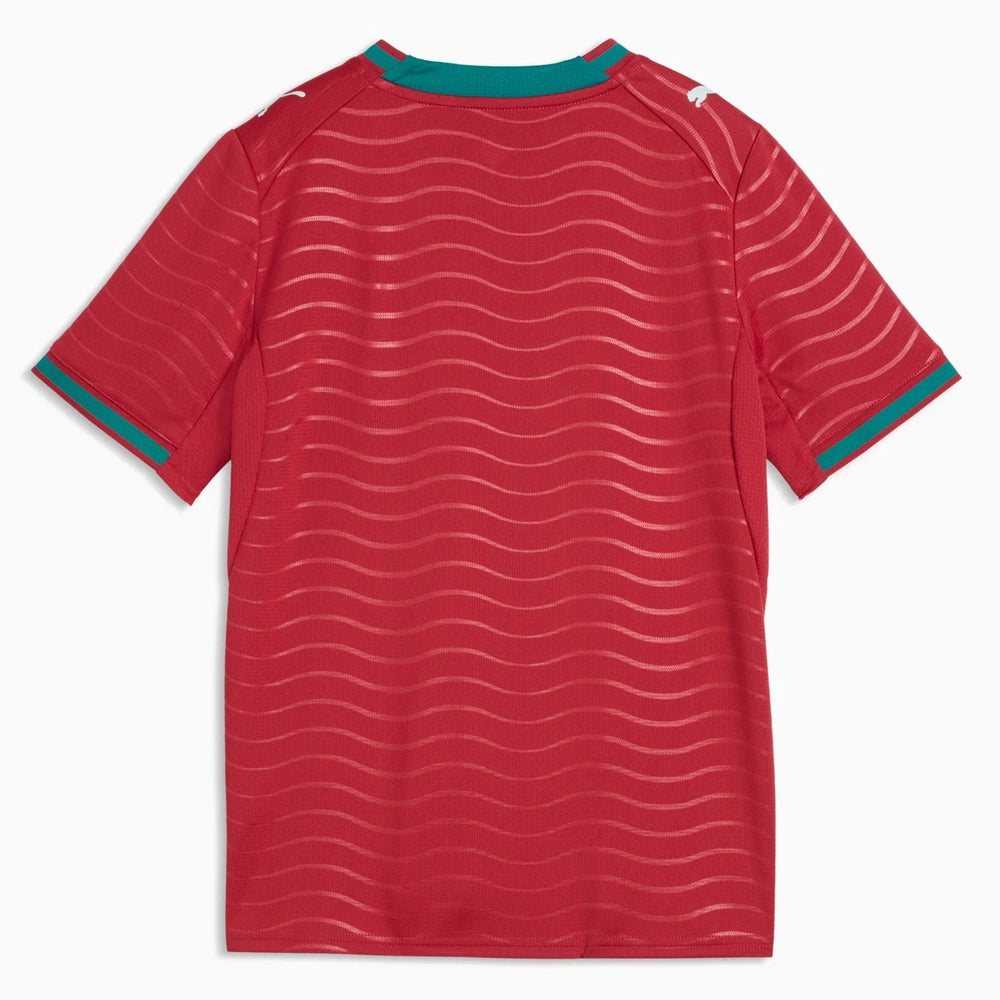 2026 Portugal Youth Stadium Home Soccer Jersey Club Red-Green Lagoon 