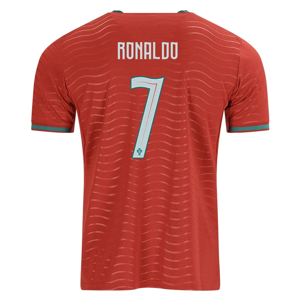 2026 Portugal Youth Stadium Home Soccer Jersey Club Red-Green Lagoon 