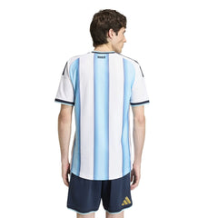 2026 Argentina Men's Authentic Home Soccer Jersey White / Icey Blue / Light Blue 
