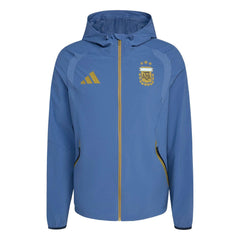 2026 Argentina Men's Tiro Travel Full Zip Windbreaker Crew Blue 