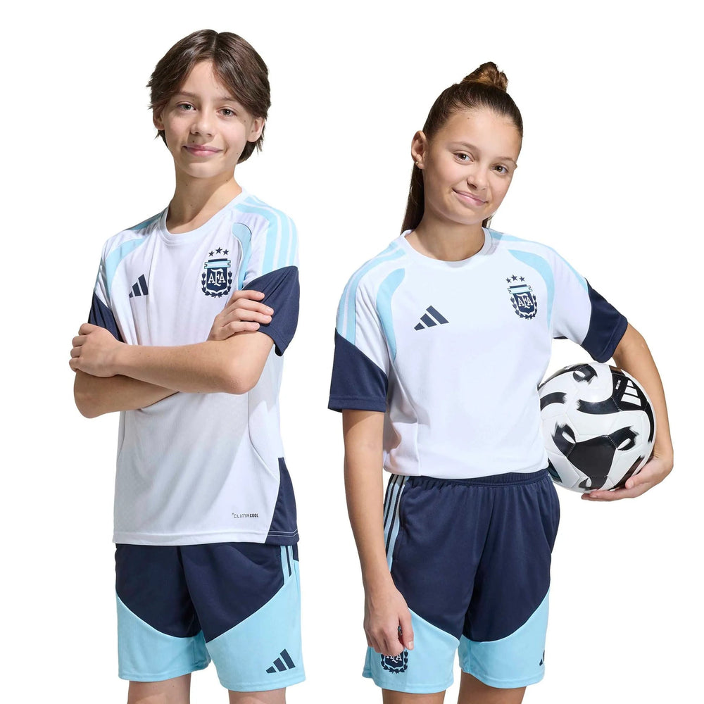 2026 Argentina Youth Training Soccer Jersey White 