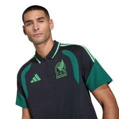 2026 Mexico Men's Tiro Polo Shirt Black / Green 