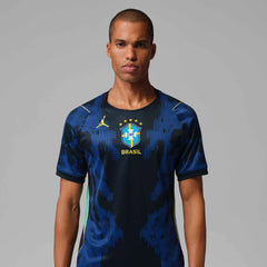 2026-27 Brazil Men's Stadium Away Soccer Jersey Old Royal/Black/P109C 