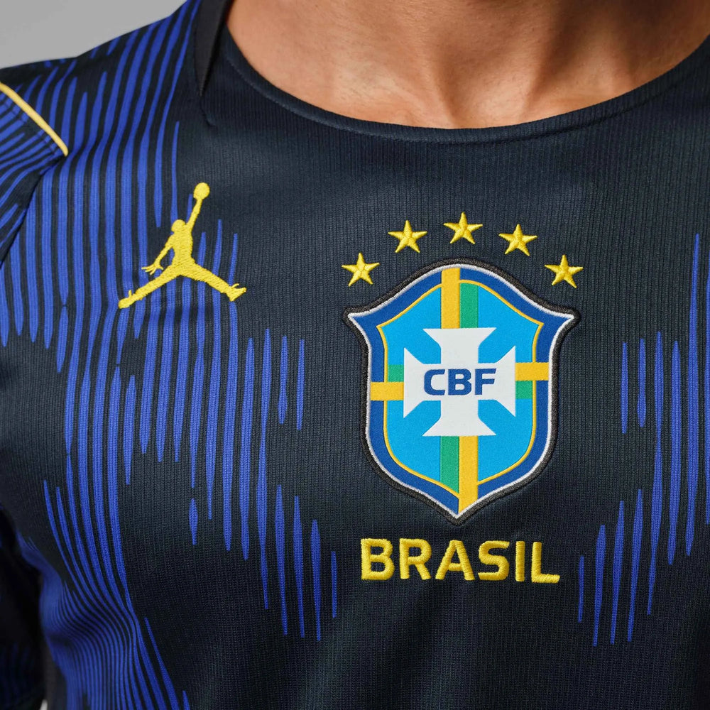 2026-27 Brazil Men's Stadium Away Soccer Jersey Old Royal/Black/P109C 