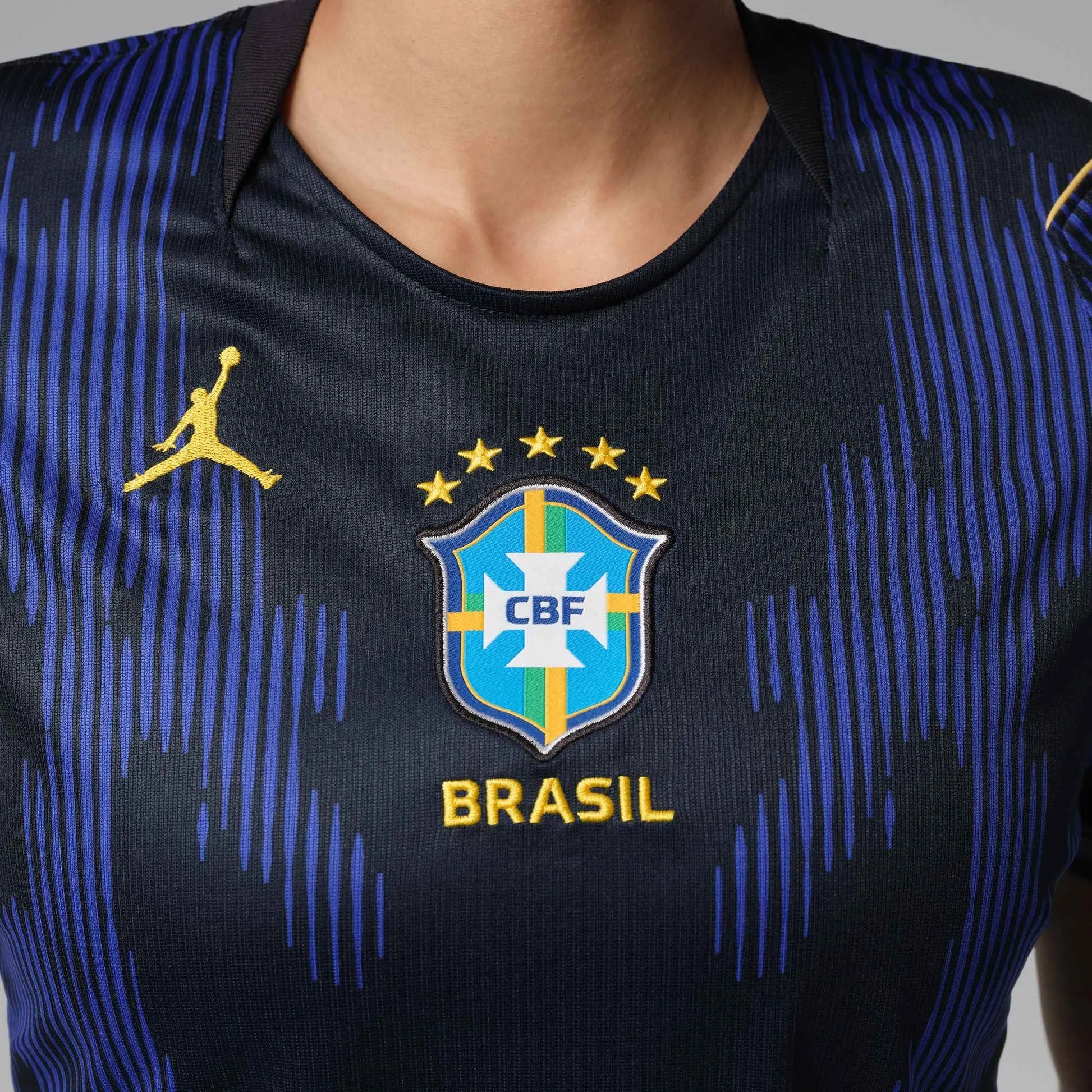 2026-27 Brazil Women's Stadium Away Soccer Jersey Old Royal/Black/P109C 