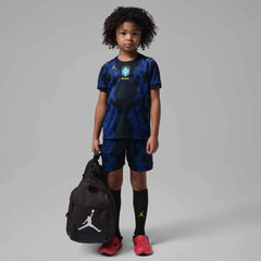 2026-27 Brazil Little Kids' Stadium Away Kit Old Royal/Black/P109C 