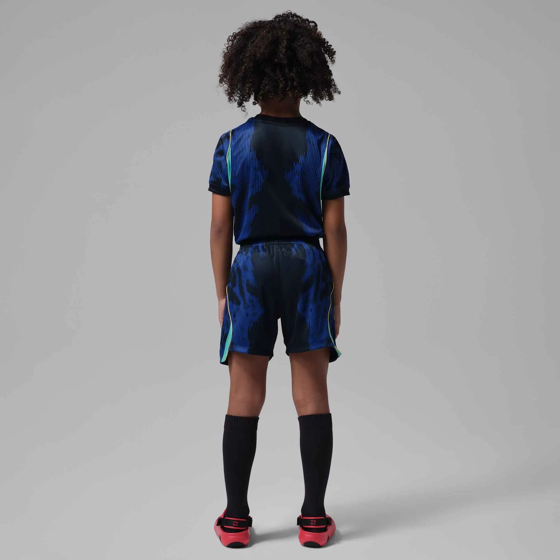 2026-27 Brazil Little Kids' Stadium Away Kit Old Royal/Black/P109C 