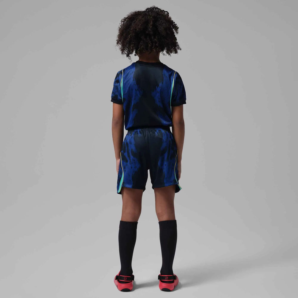 2026-27 Brazil Little Kids' Stadium Away Kit Old Royal/Black/P109C 