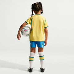 2026-27 Brazil Little Kids' Stadium Home Kit Canary/Light Menta/Geode Teal 