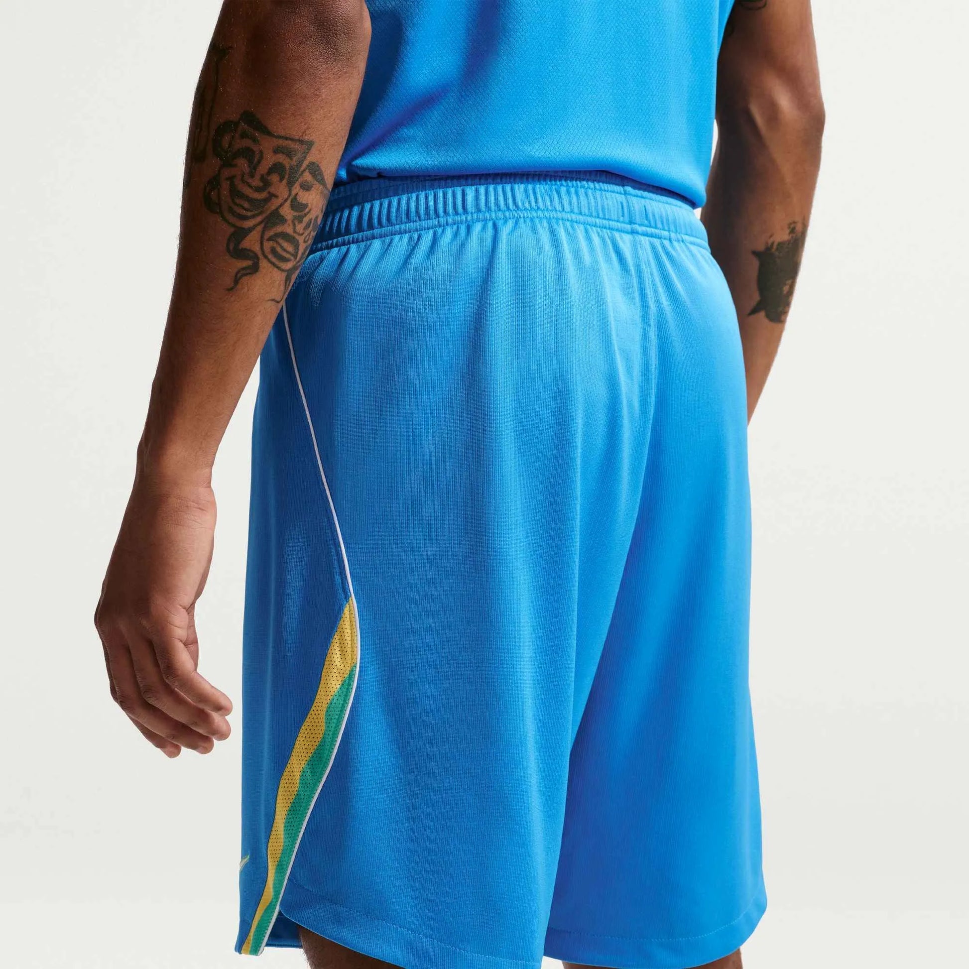 2026-27 Brazil Men's Stadium Home Shorts LT Photo Blue/Light Menta/White 
