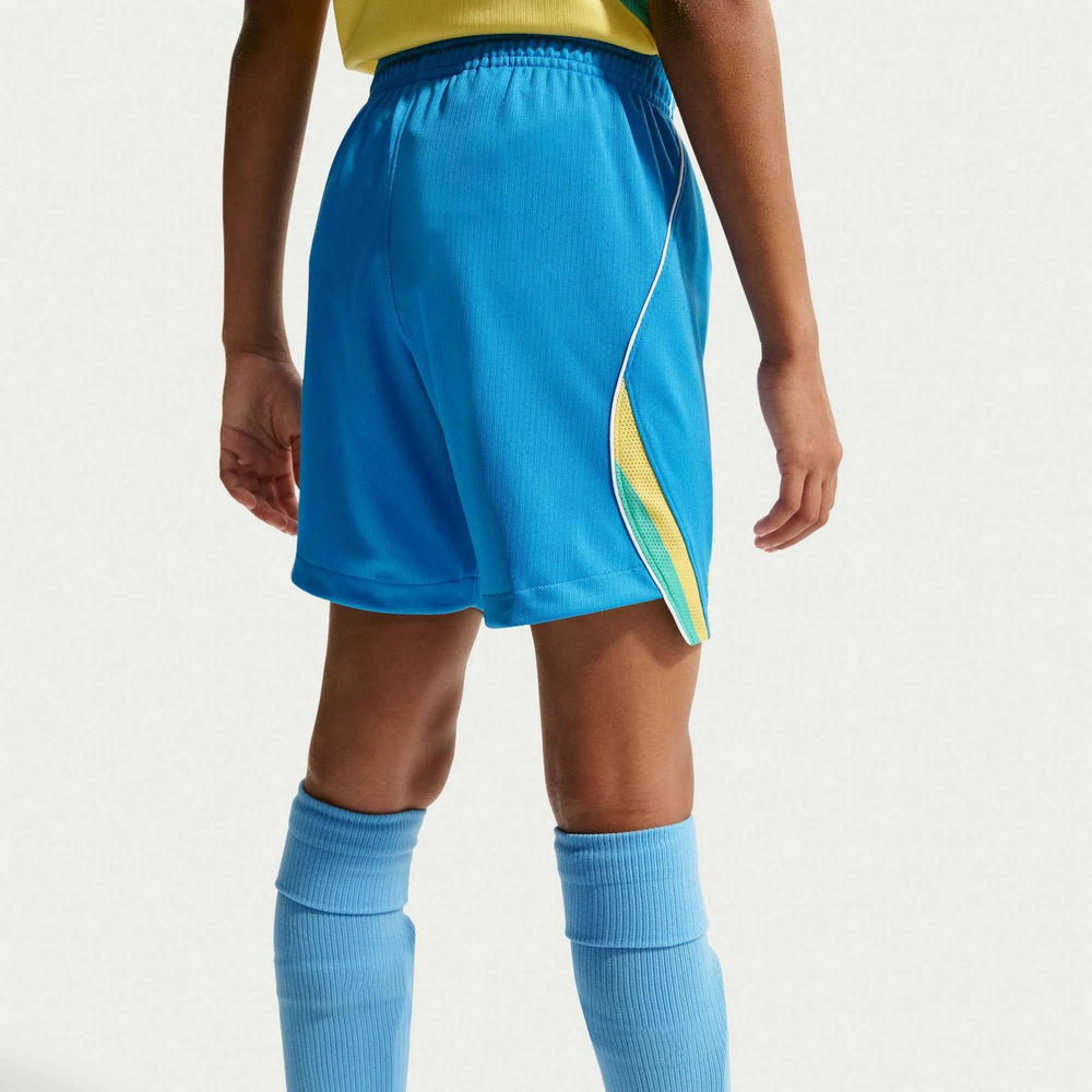 2026-27 Brazil Youth Stadium Home Shorts LT Photo Blue/Light Menta/White 