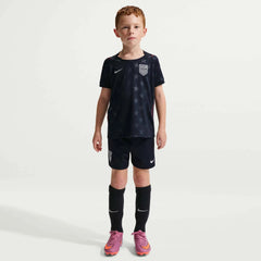 2026-27 USMNT Little Kid's Stadium Away Kit Dark Obsidian/Pure Platinum 