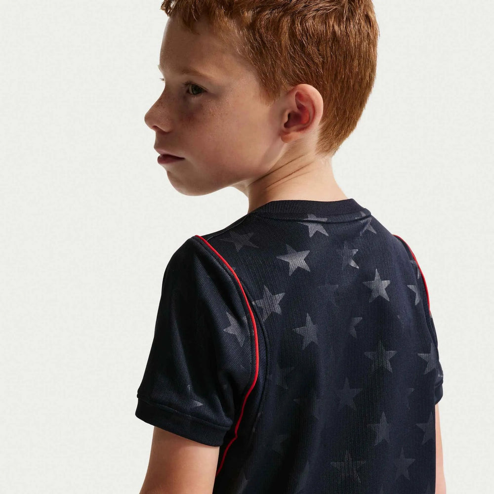 2026-27 USMNT Little Kid's Stadium Away Kit Dark Obsidian/Pure Platinum 