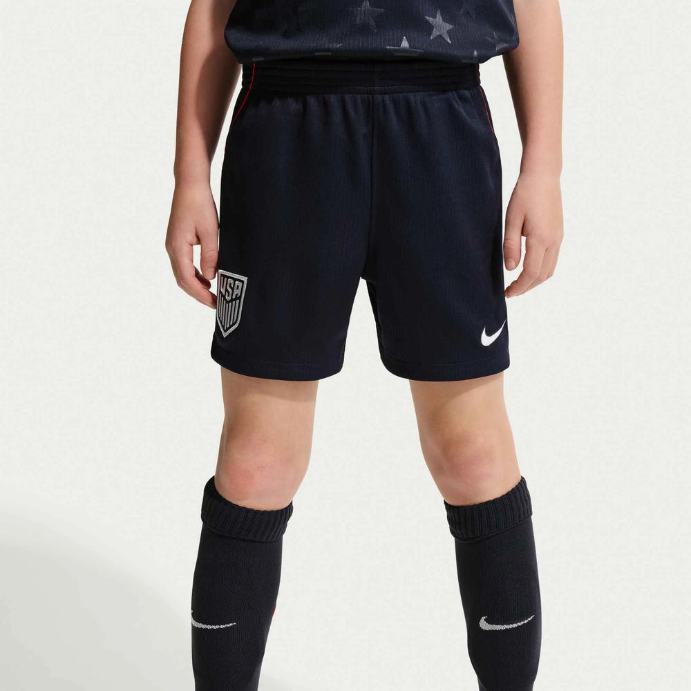 2026-27 USMNT Little Kid's Stadium Away Kit Dark Obsidian/Pure Platinum 