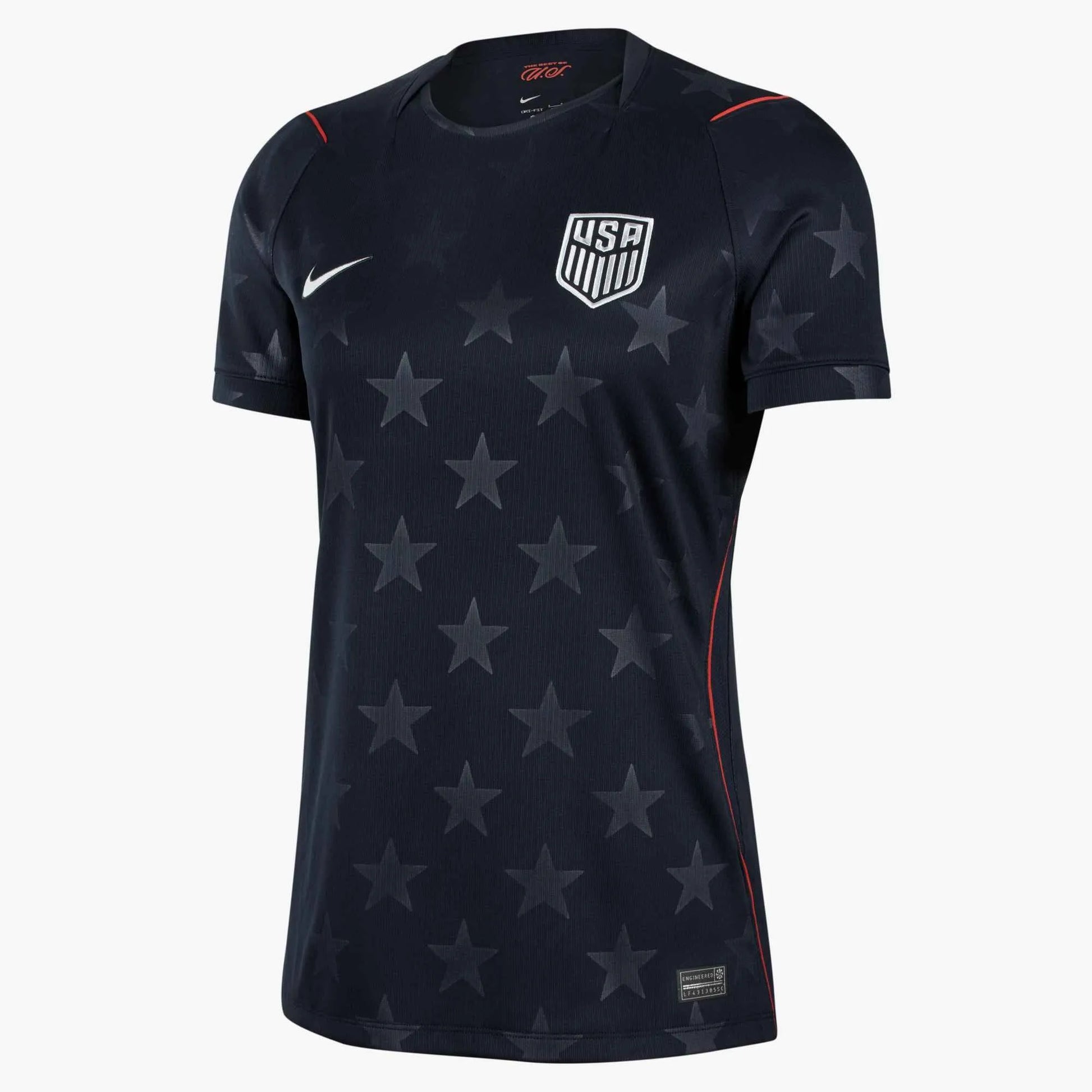 2026-27 USMNT Women's Stadium Away Soccer Jersey Dark Obsidian/Pure Platinum 