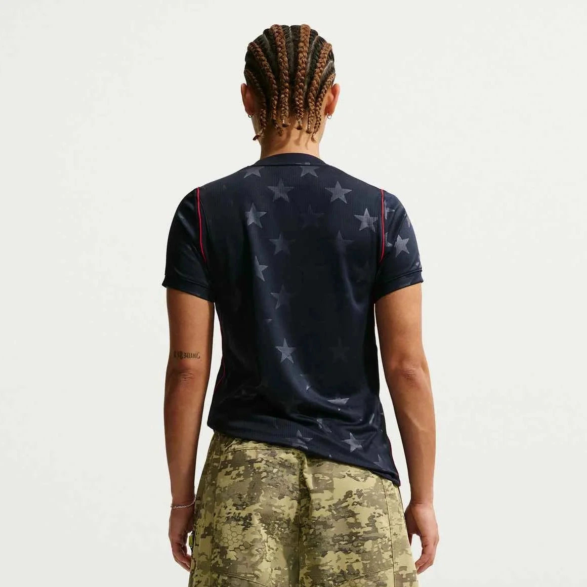 2026-27 USMNT Women's Stadium Away Soccer Jersey Dark Obsidian/Pure Platinum 