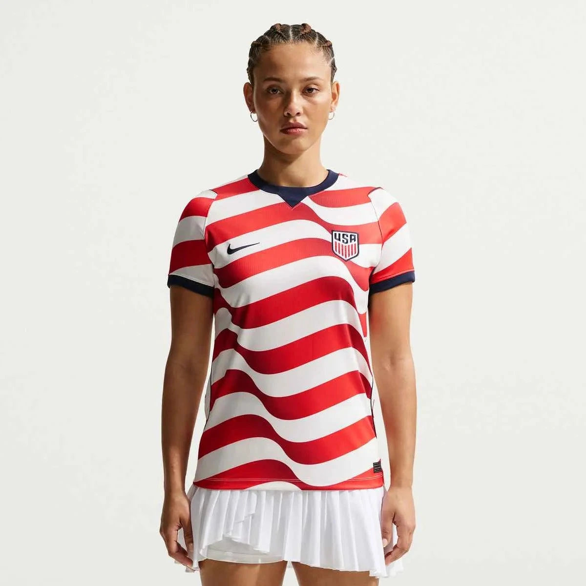 2026-27 USMNT Women's Stadium Home Soccer Jersey Sail/Midnight Navy/Midnight Navy 