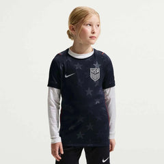 2026-27 USMNT Youth Stadium Away Soccer Jersey Dark Obsidian/Pure Platinum 
