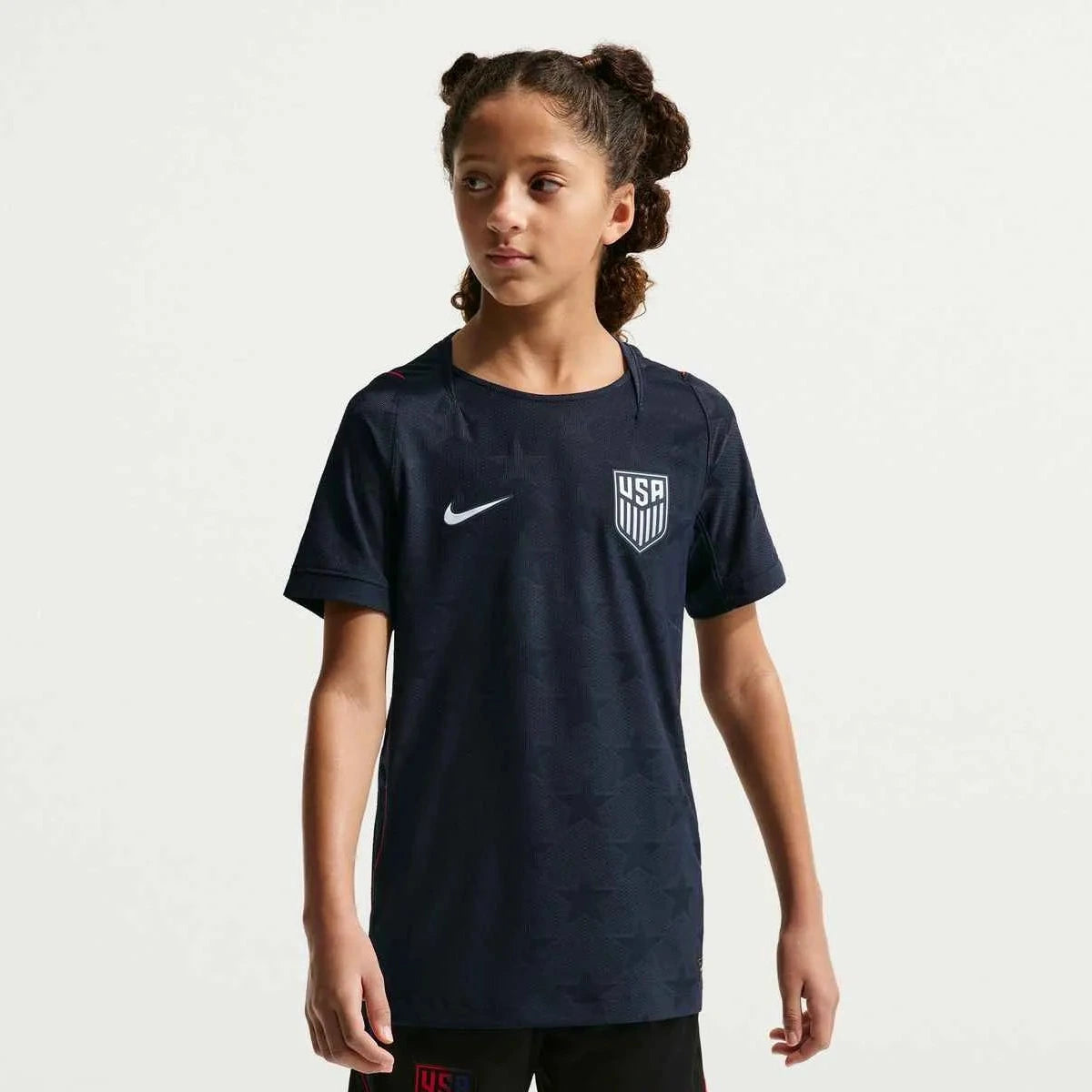2026-27 USMNT Youth Authentic Away Soccer Jersey Dark Obsidian/Pure Platinum 