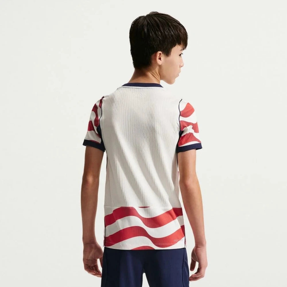 2026-27 USMNT Youth Authentic Home Player Soccer Jersey Sail/Midnight Navy/Midnight Navy 
