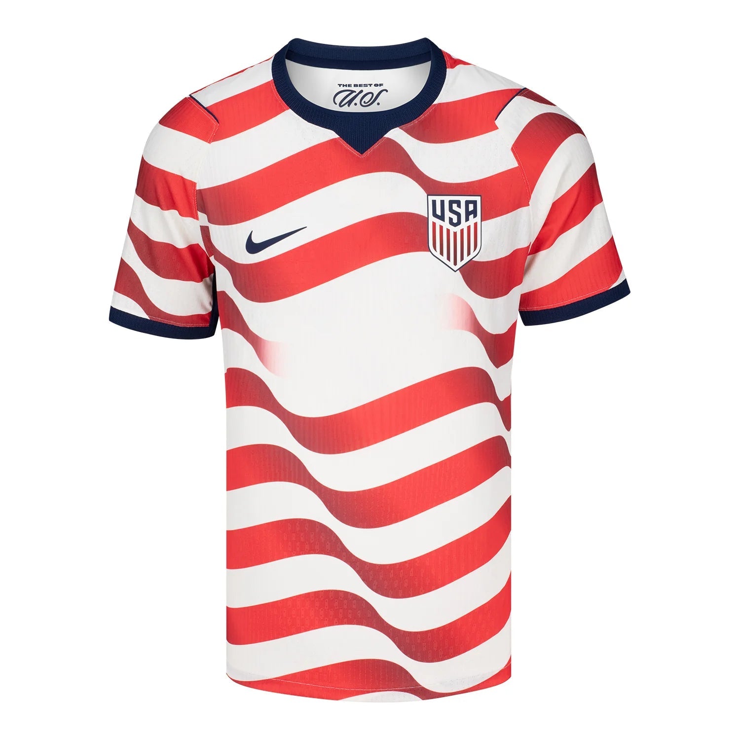 2026-27 USMNT Men's Authentic Home Player Soccer Jersey Sail/Midnight Navy/Midnight Navy 