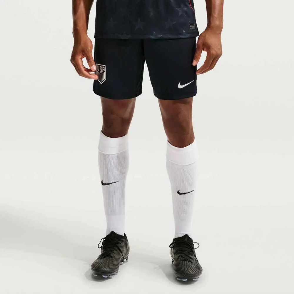 2026-27 USMNT Men's Stadium Away Shorts Dark Obsidian/Pure Platinum 