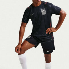 2026-27 USMNT Men's Stadium Away Shorts Dark Obsidian/Pure Platinum 