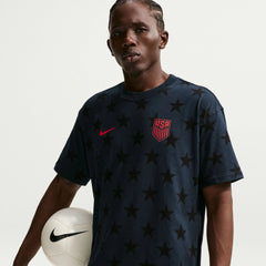 2026-27 USMNT Men's All Over Print Tee Dark Obsidian 
