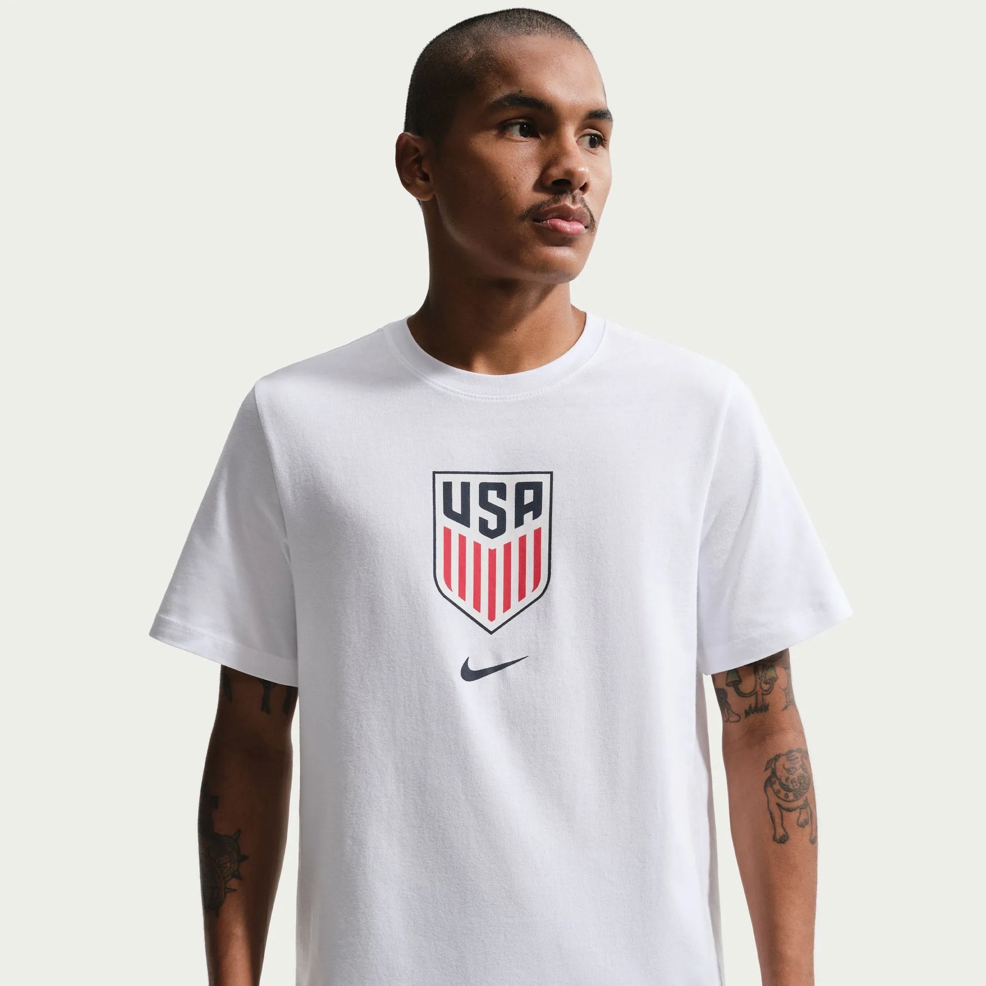2026-27 USMNT Men's Crest Tee White 
