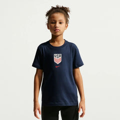 2026-27 USMNT Youth Crest Tee Midnight Navy 