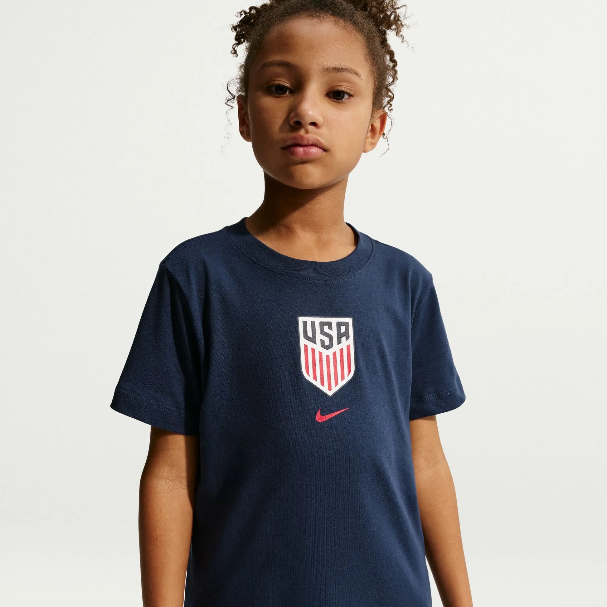 2026-27 USMNT Youth Crest Tee Midnight Navy 