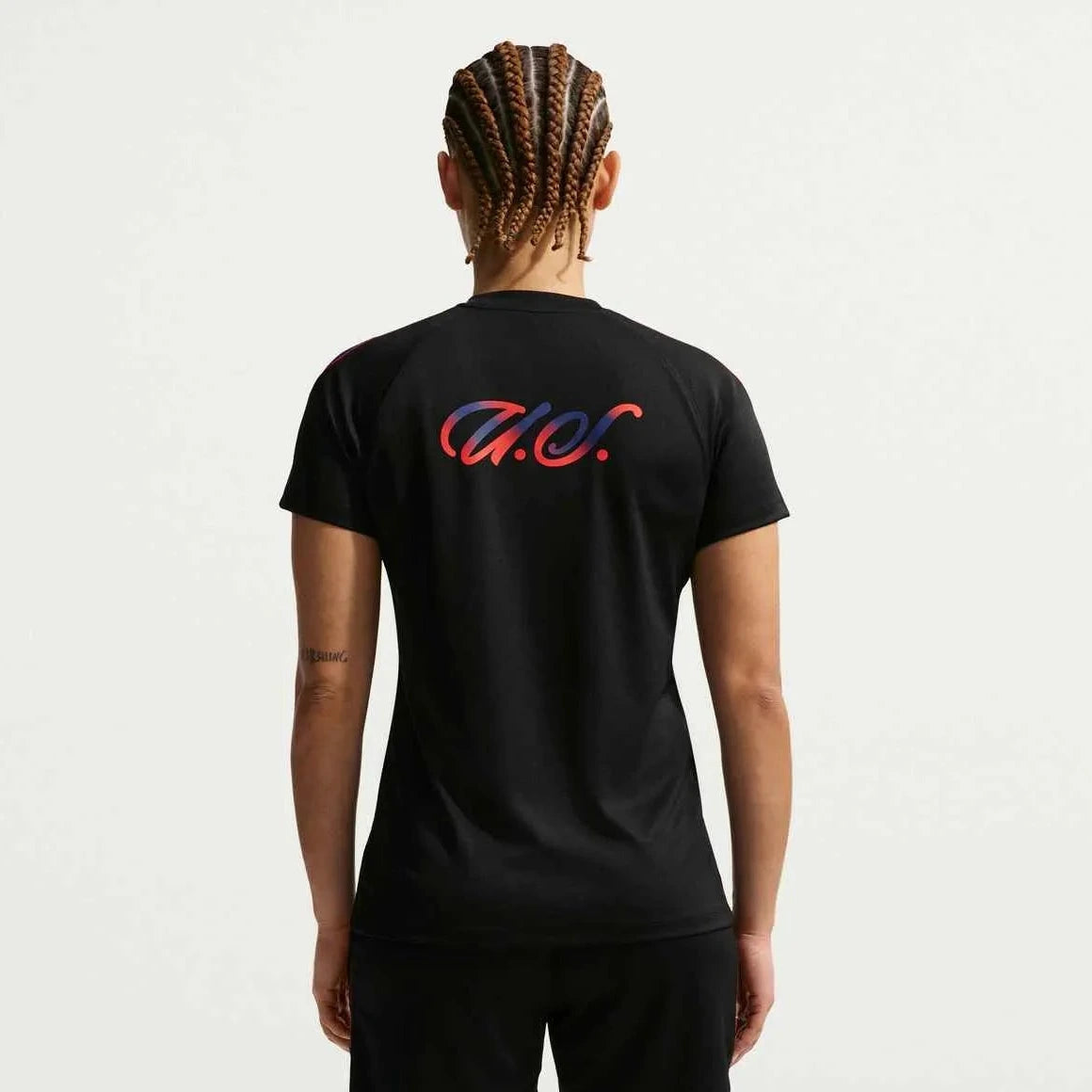 2026-27 USMNT Women's Strike Top Black/Black/Challenge Red 