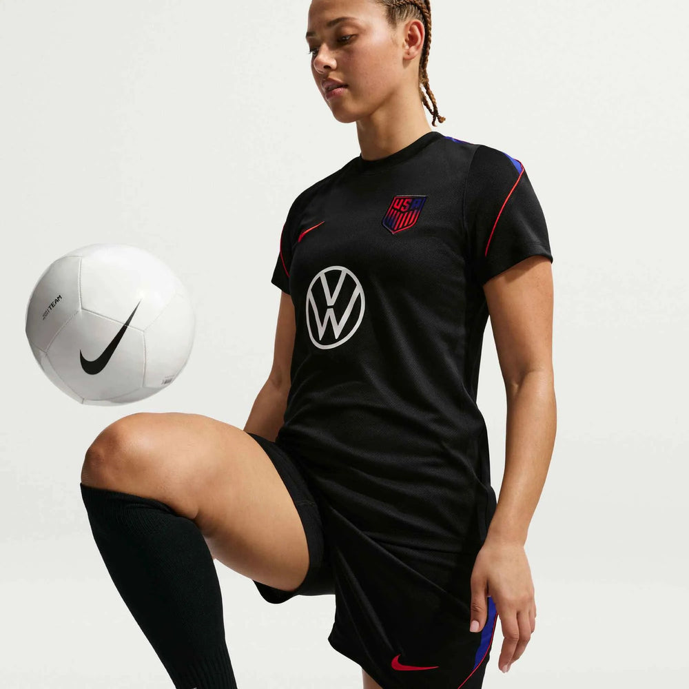 2026-27 USMNT Women's Strike Top Black/Black/Challenge Red 