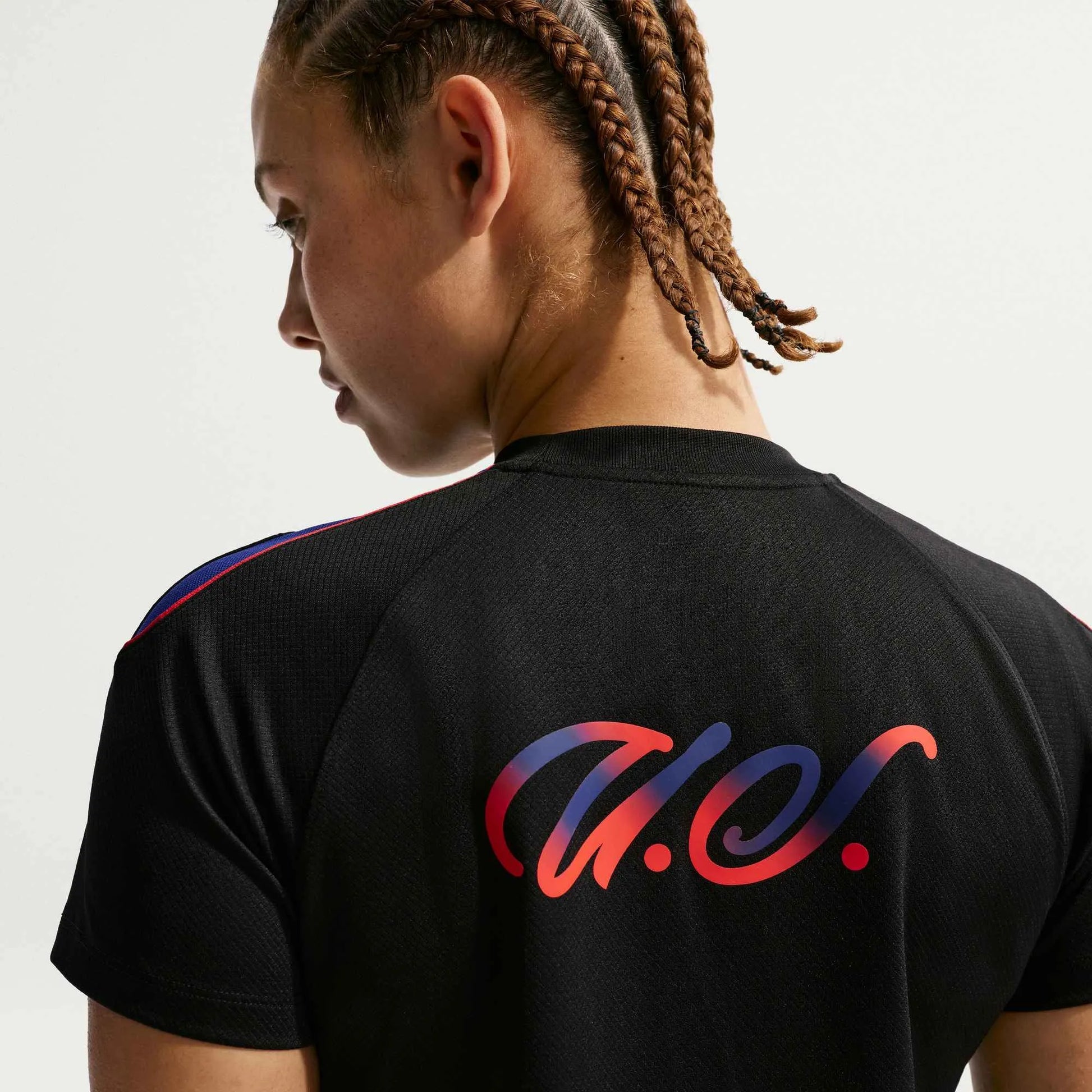 2026-27 USMNT Women's Strike Top Black/Black/Challenge Red 