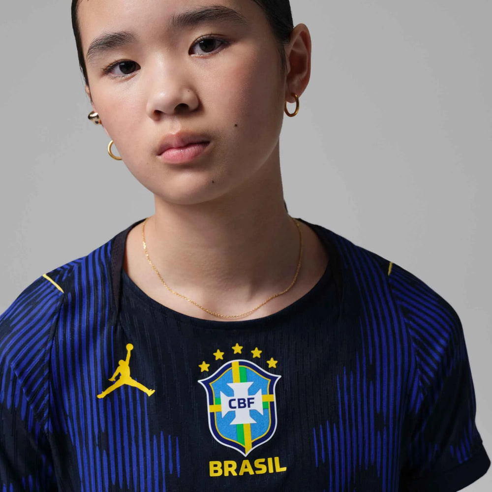 2026-27 Brazil Youth Authentic Away Soccer Jersey Old Royal/Black/P109C 