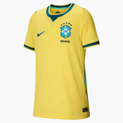 2026-27 Brazil Youth Stadium Home Soccer Jersey Canary/Light Menta/Geode Teal 