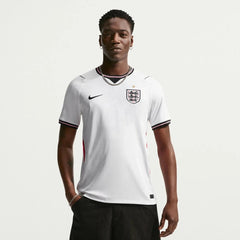 2026-27 England Men's Stadium Home Soccer Jersey White/Speed Red/Obsidian/Obsidian 