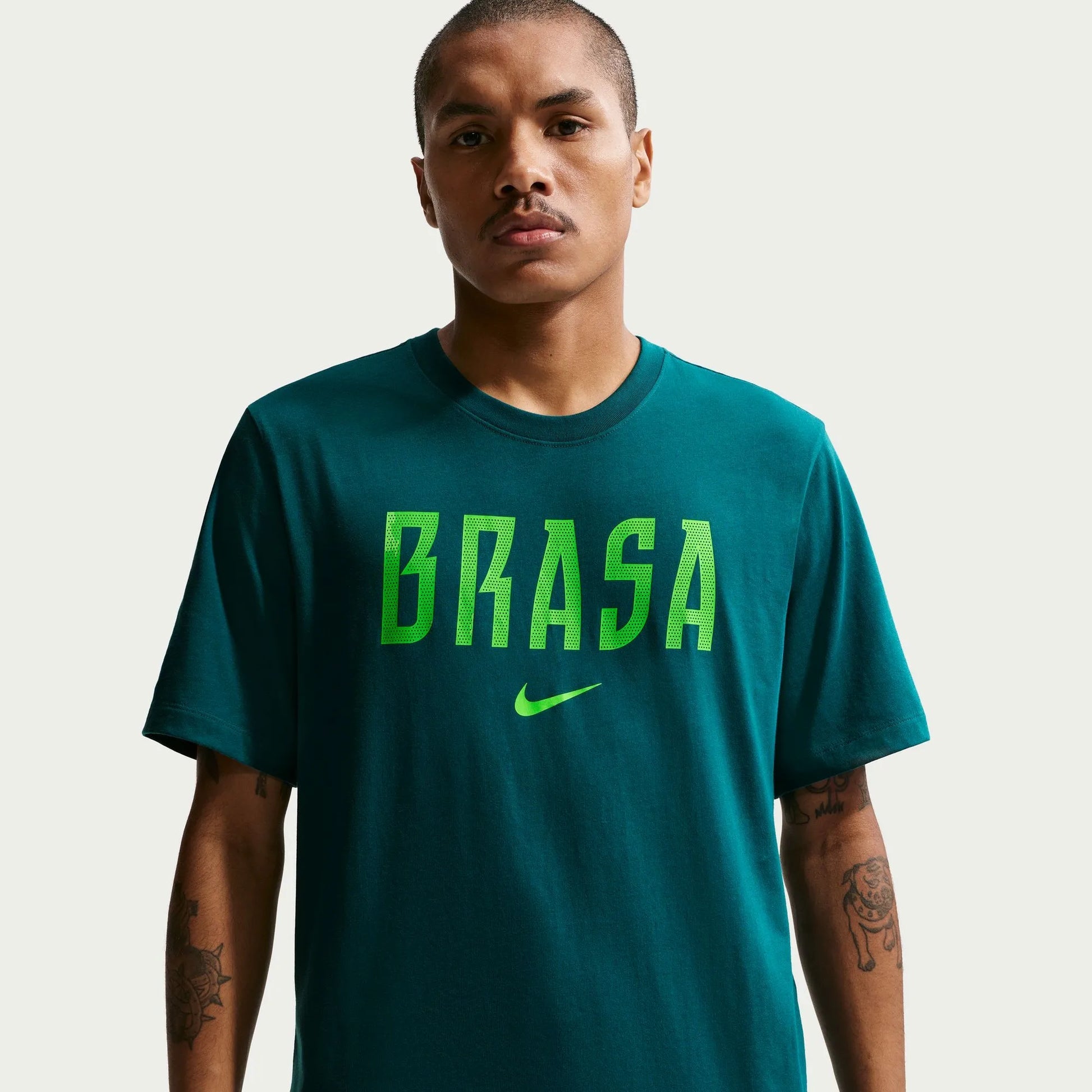 2026-27 Brazil Men's Wordmark Tee Geode Teal 