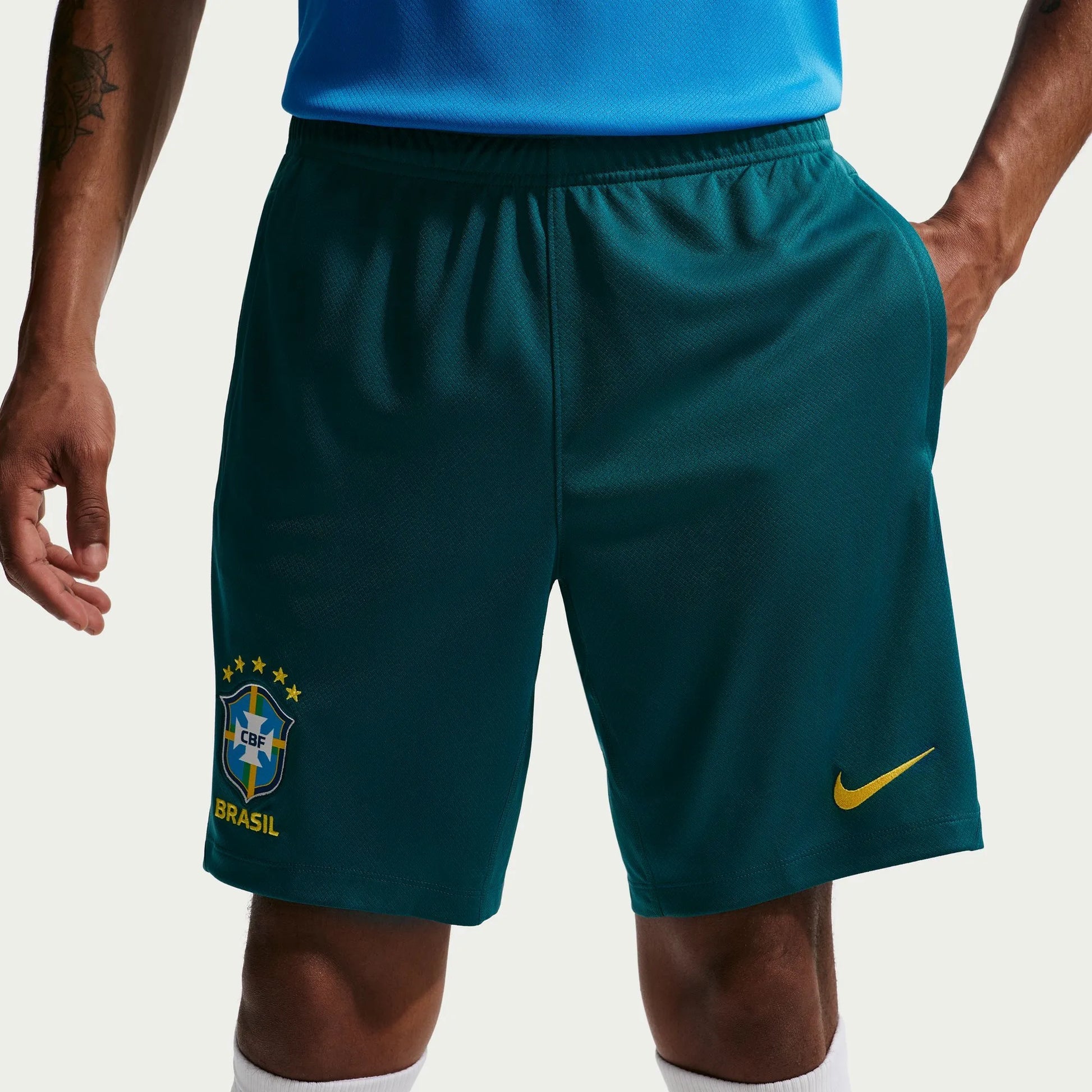 2026-27 Brazil Men's Strike KZ Shorts Geode Teal/Light Menta/Midwest Gold 