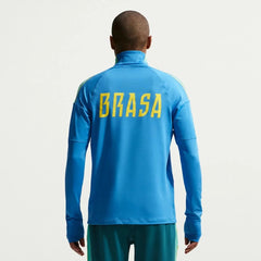 2026-27 Brazil Men's Strike Drill Top Light Photo Blue/Light Menta/Midwest Gold 