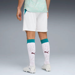 2026-27 Portugal Men's Stadium Away Shorts Puma White-Green Lagoon 