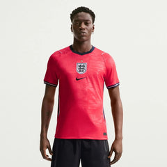 2026-27 England Men's Stadium Away Soccer Jersey Speed Red/Obsidian/White/Obsidian 