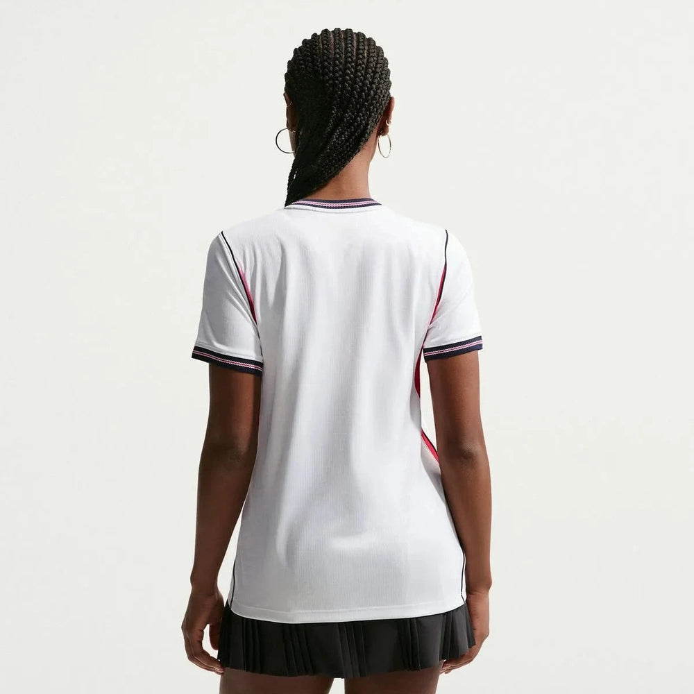 2026-27 England Women's Stadium Home Soccer Jersey White/Speed Red/Obsidian/Obsidian 